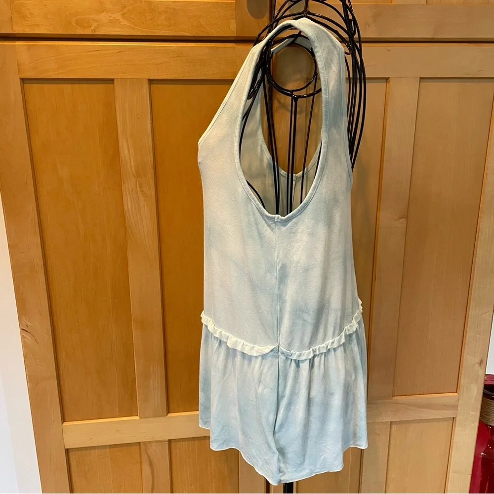American Eagle Outfitters sky blu & white the dye summer sleeveless Top size S - Picture 5 of 10